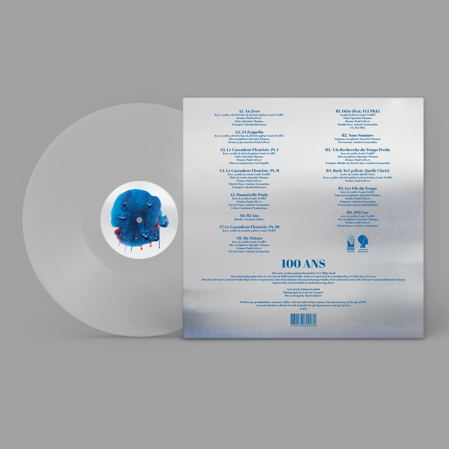 NCY Milky Band - 100 Ans LP (Transparent)