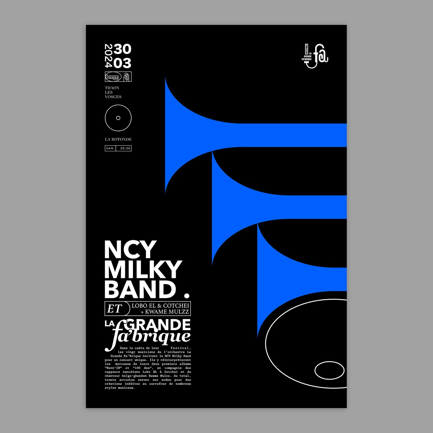 NCY Milky Band &amp; La Grande Fa'brique Poster